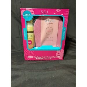 SOL By Jergens Deep Sunless‎ Tanning Water Mousse And Applicator Mit Set